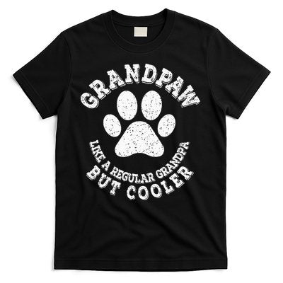 Grandpaw Dog Lover Best Grandpa Grand Paw Print Grandfather T-Shirt