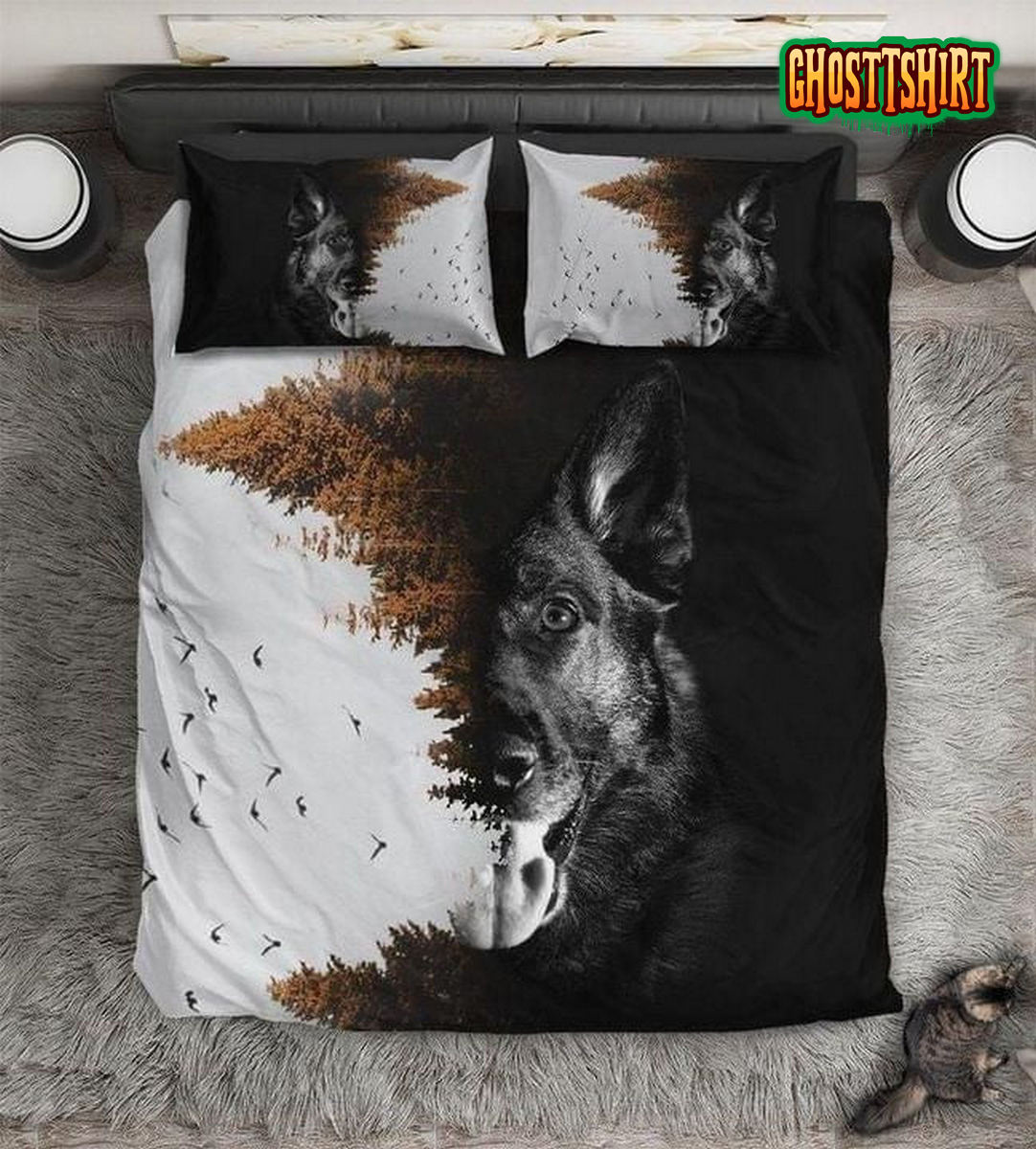 German Shepherd Bed Sheets Duvet Cover Bedding Set