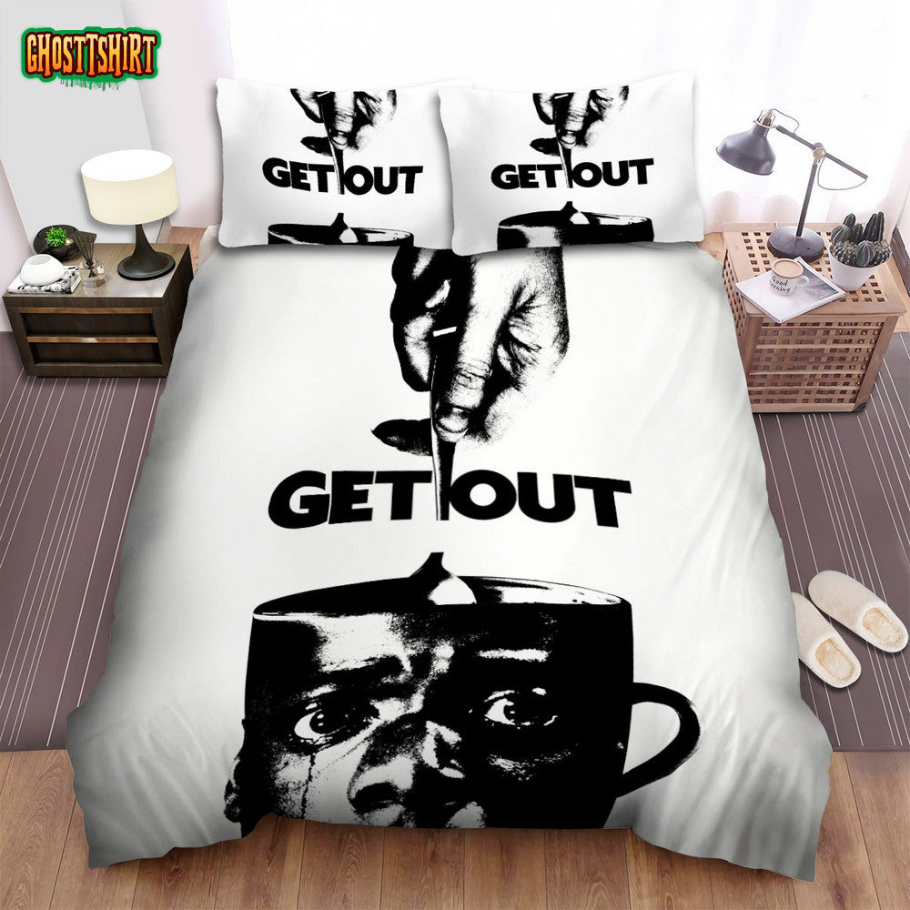 Get Out (I) Movie Poster Bed Sheets Spread Comforter Duvet Cover Bedding Set Ver 8