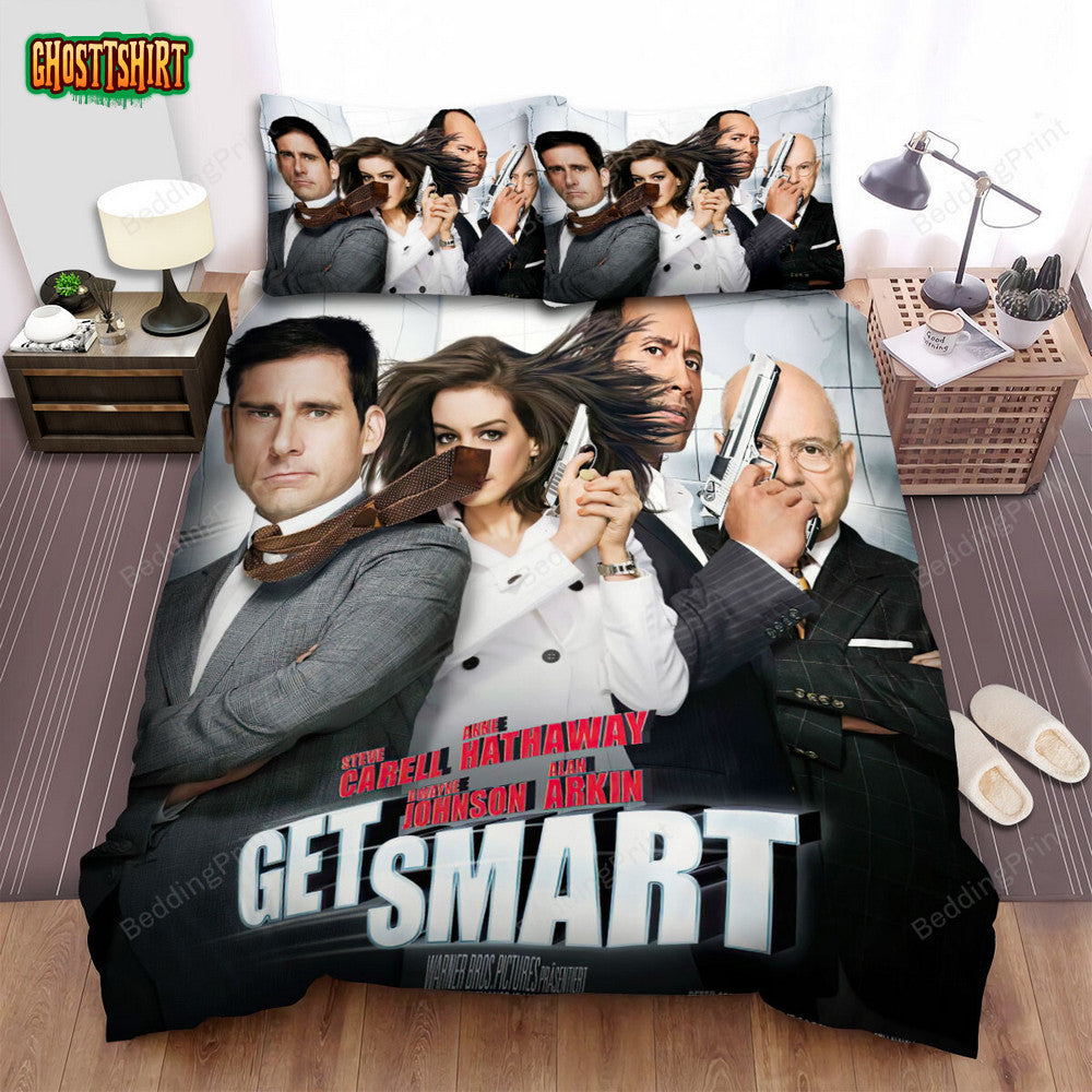 Get Smart Movie Poster 4 Bed Sheets Duvet Cover Bedding Set