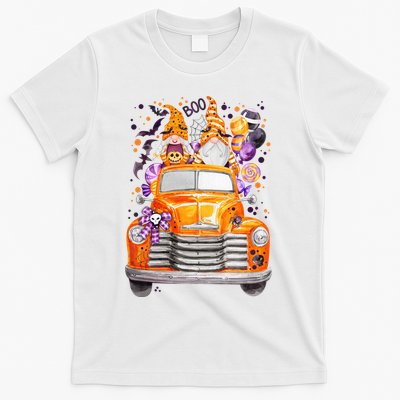 Gnome Halloween Boo Truck T-Shirt