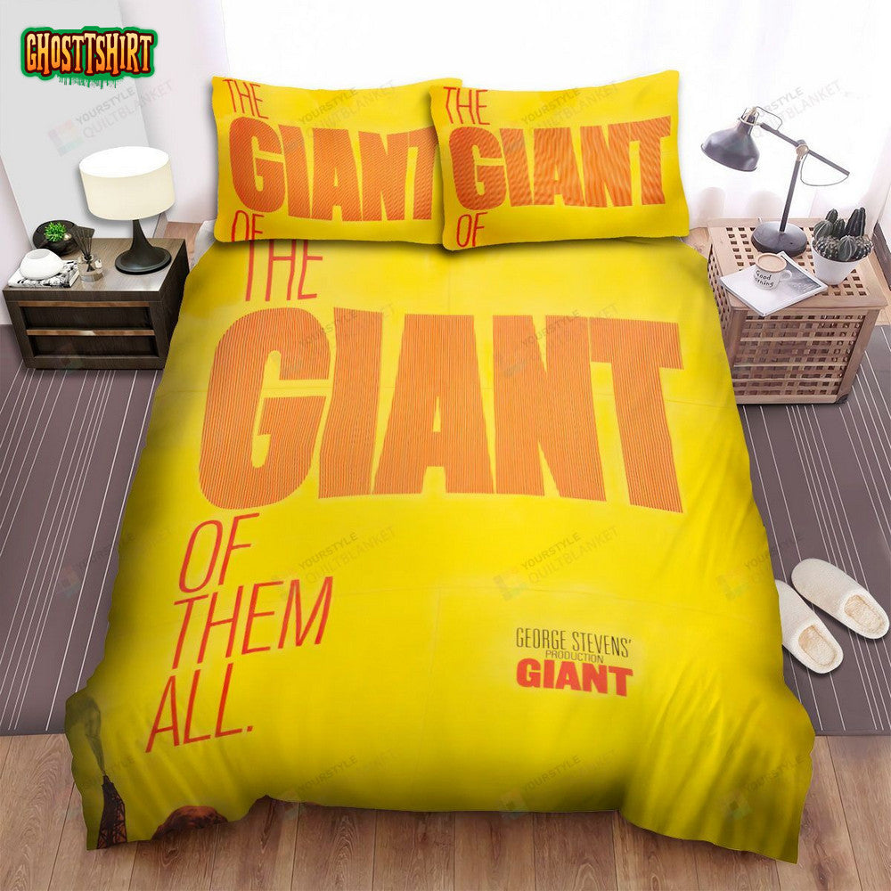Giant The Giant Of Them All Movie Poster Bed Sheets Spread Comforter Duvet Cover Bedding Set