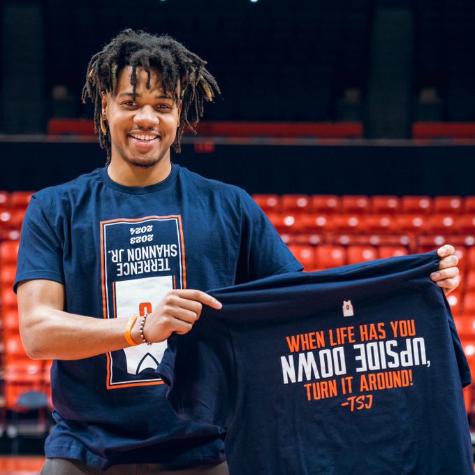 When Life Has You Upside Down, Turn It Around Terrence Shannon Jr. Shirt