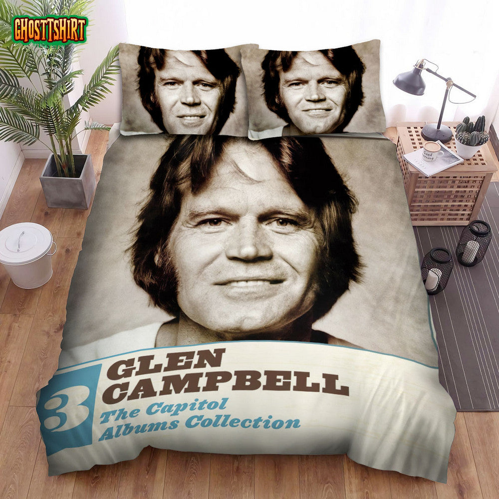 Glen Campbell The Capitol Albums Collection Bed Sheets Spread Comforter Duvet Cover Bedding Set