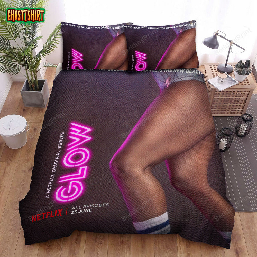 Glow (2017–2019) Strong Legs Movie Poster Bed Sheets Duvet Cover Bedding Set