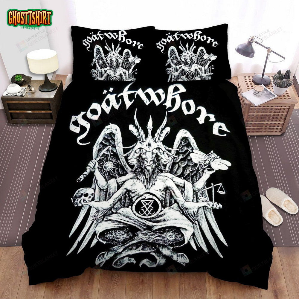 Goatwhore Album Ghostly Bed Sheets Spread Comforter Duvet Cover Bedding Set