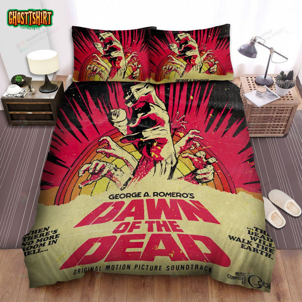 Goblin Dawn Of The Dead Album Cover Bed Sheets Spread Comforter Duvet Cover Bedding Set