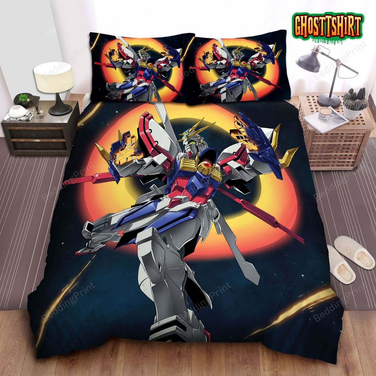 God Gundam Bed Sheets Duvet Cover Bedding Set