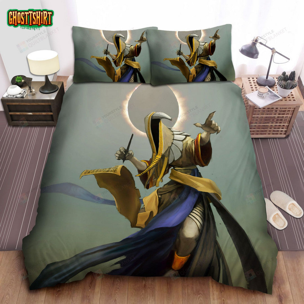 God Thoth Showing The Way Bed Sheets Spread Duvet Cover Bedding Set