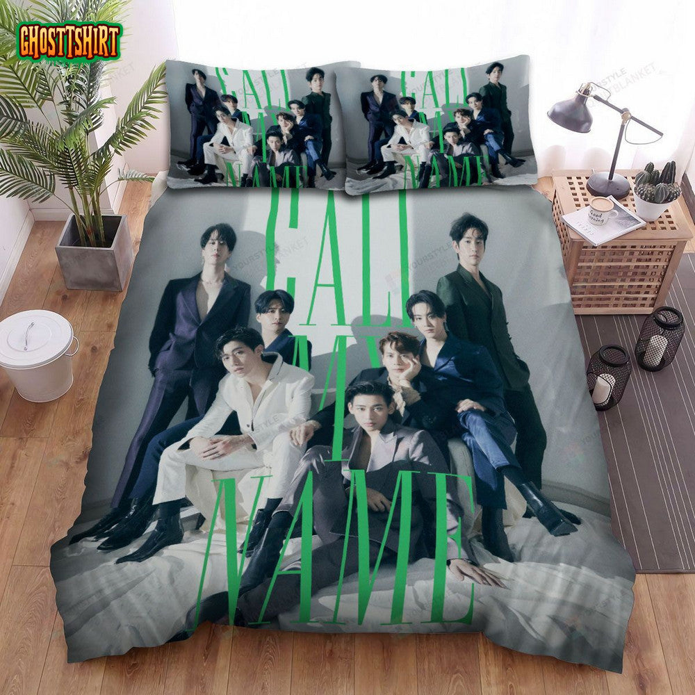 Got7 Call My Name Album Cover Bed Sheets Spread Comforter Duvet Cover Bedding Set