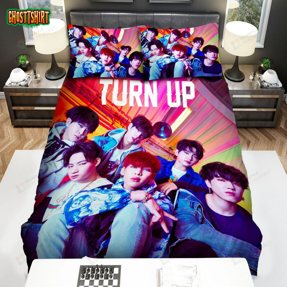 Got7 Turn Up Album Cover Bed Sheets Spread Comforter Duvet Cover Bedding Set