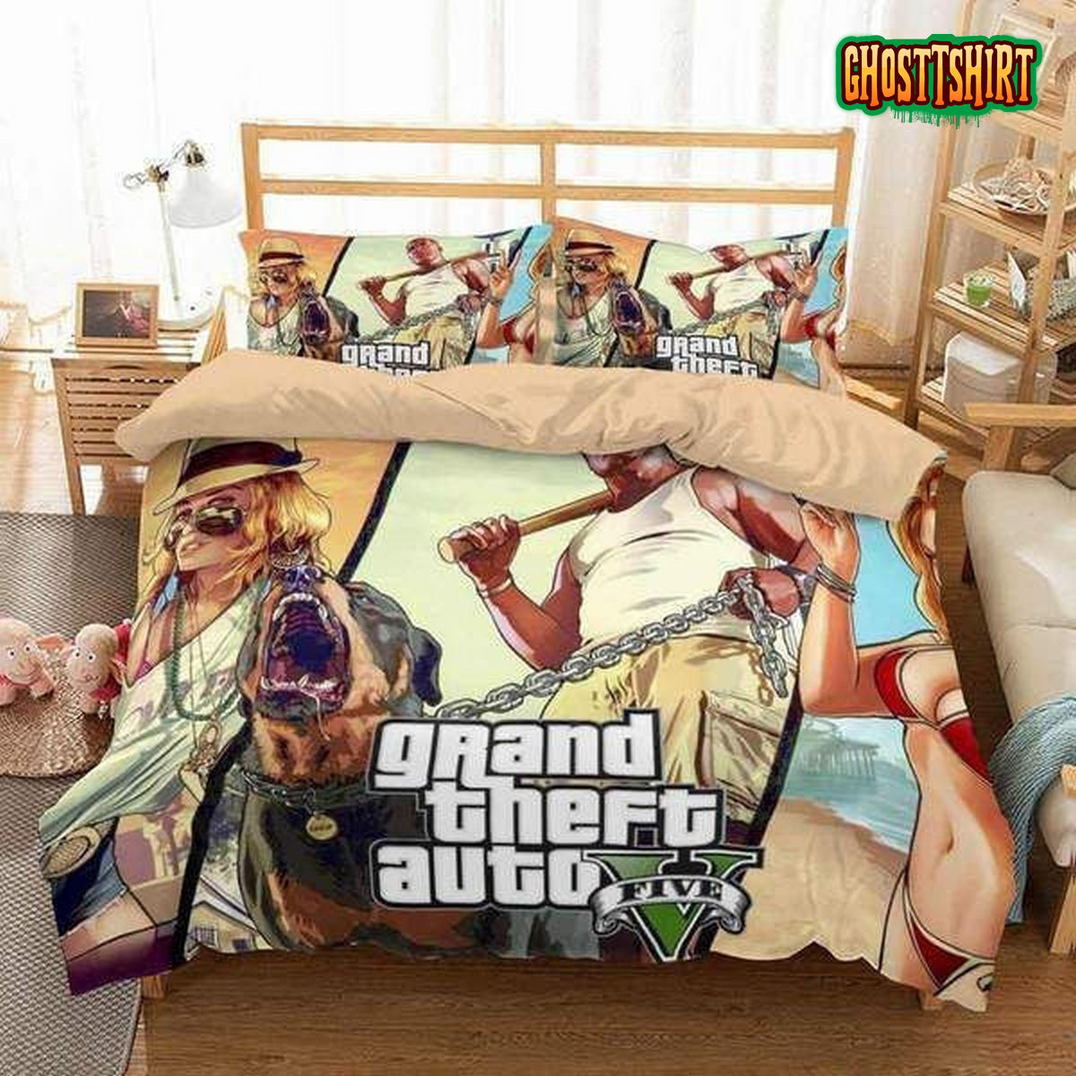 Grand Theft Auto V Duvet Cover Bedding Set