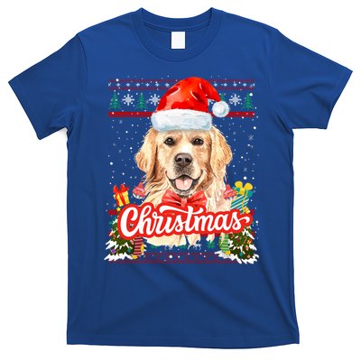 Golden Retriever Christmas Jumper Costume Idea Gift T-Shirt