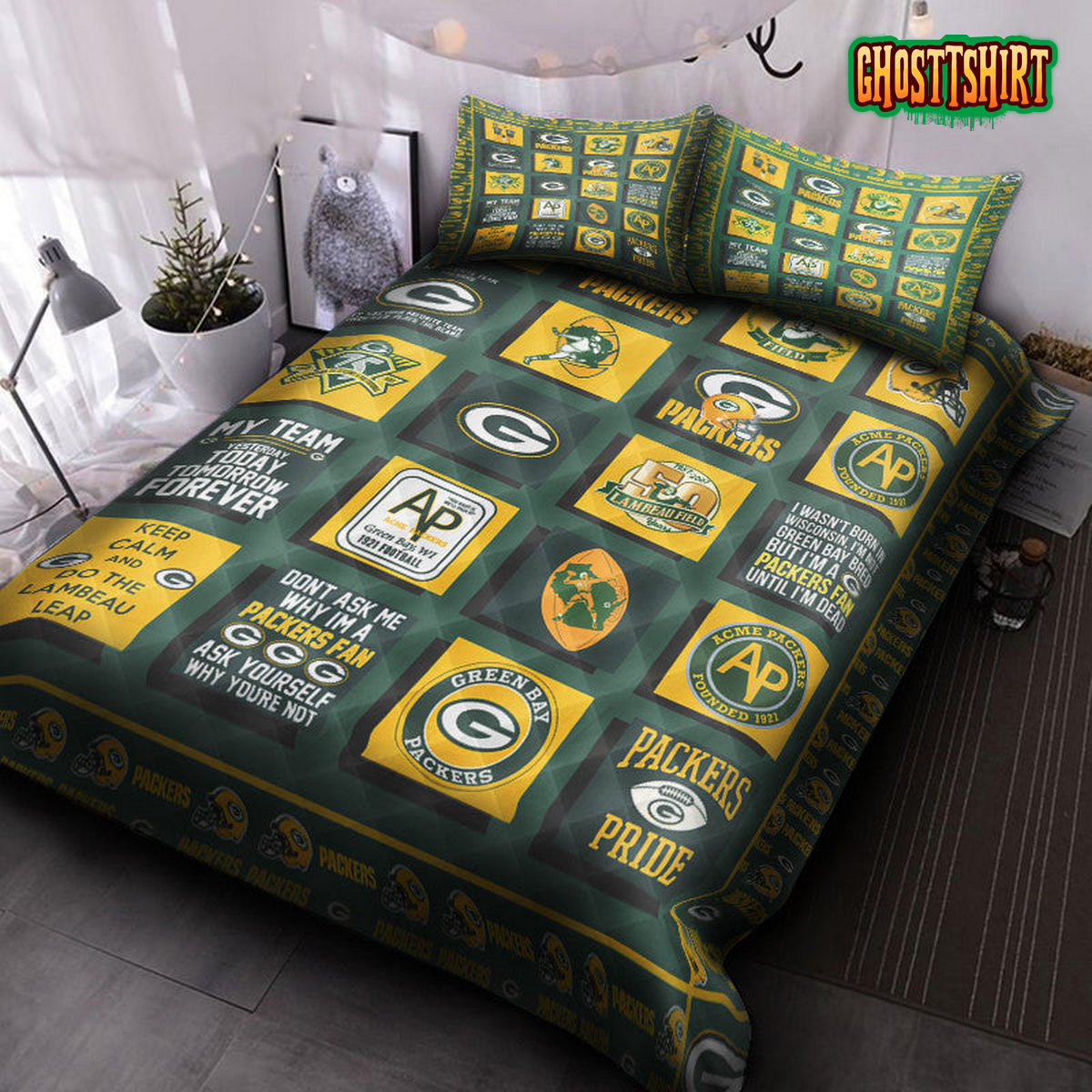 Green Bay Packers V10 Bedding Set