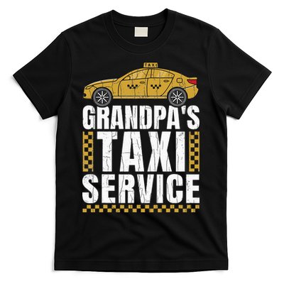 Grandpas Taxi Service Funny Taxi Driving Cab Lover Graphic T-Shirt