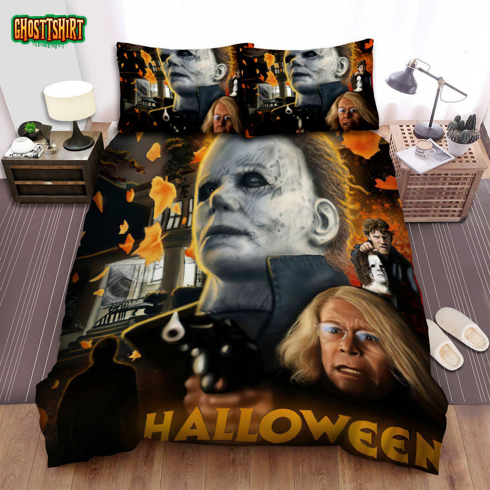 Halloween (I) Movie Art Bed Sheets Spread Comforter Duvet Cover Bedding Set Ver 40