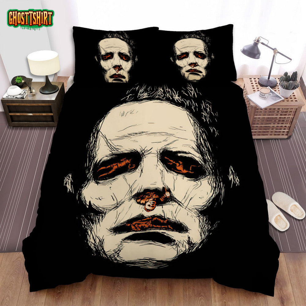 Halloween (I) Movie Art Bed Sheets Spread Comforter Duvet Cover Bedding Set Ver 41