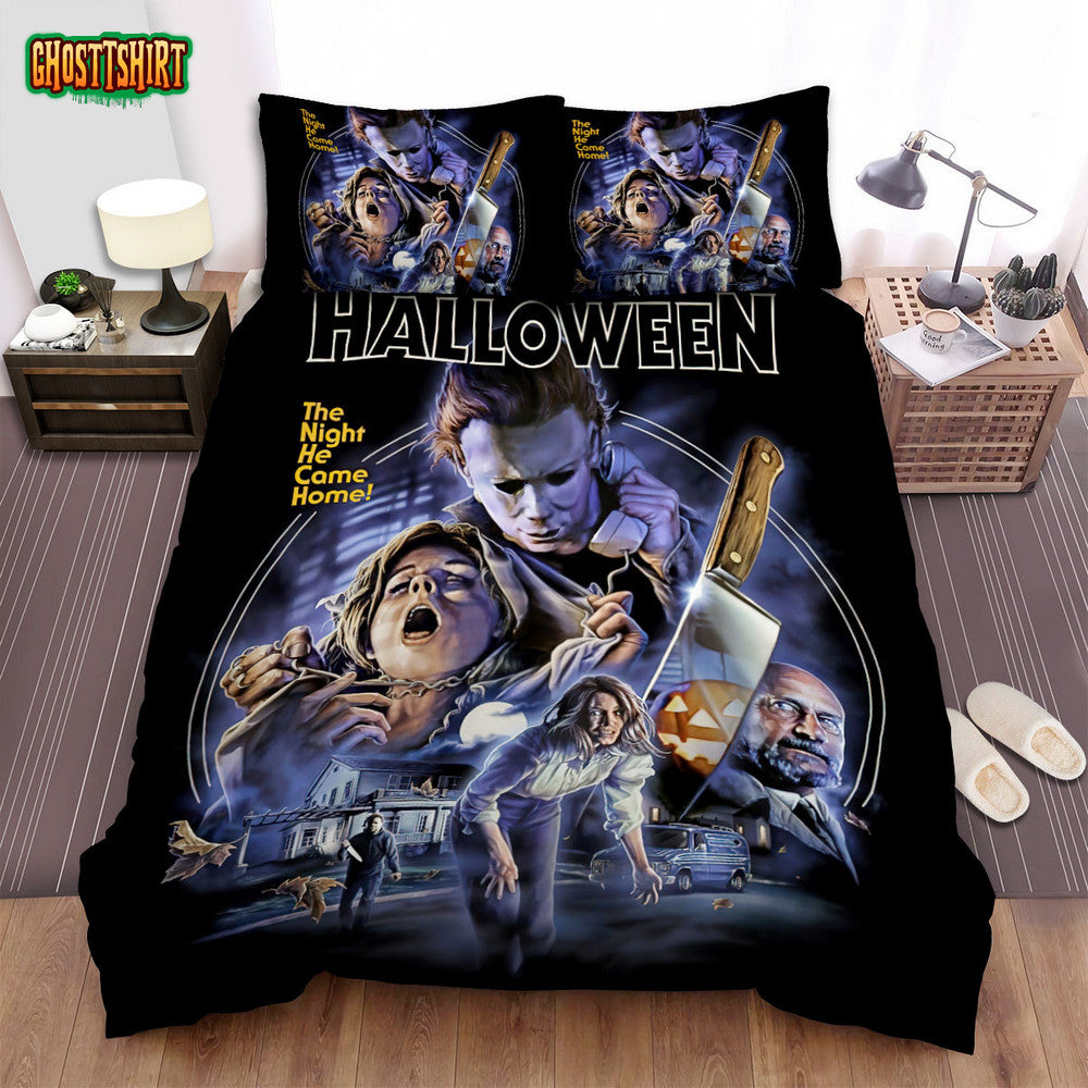 Halloween Movie Poster X Bed Sheets Spread Comforter Duvet Cover Bedding Set