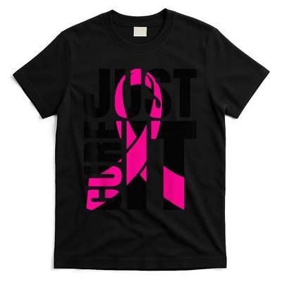 Just Cure It Breast Cancer Awareness Shirts Ribbon Shirt T-Shirt