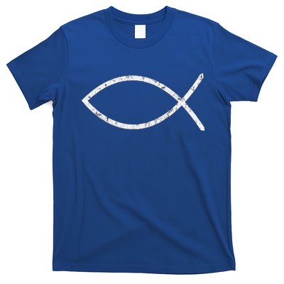 Jesus Fish Ichthy Ichthus Emblem Christian Faith Symbol T-Shirt