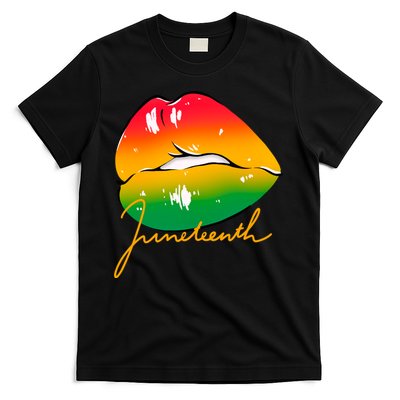 Juneteenth Lips Celebration T-Shirt