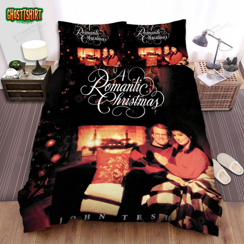 John Tesh Album Cover A Romantic Christmas Bed Sheets Spread Comforter Duvet Cover Bedding Set