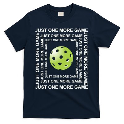 Just One More Game Square | Fun Pickleball T-Shirt