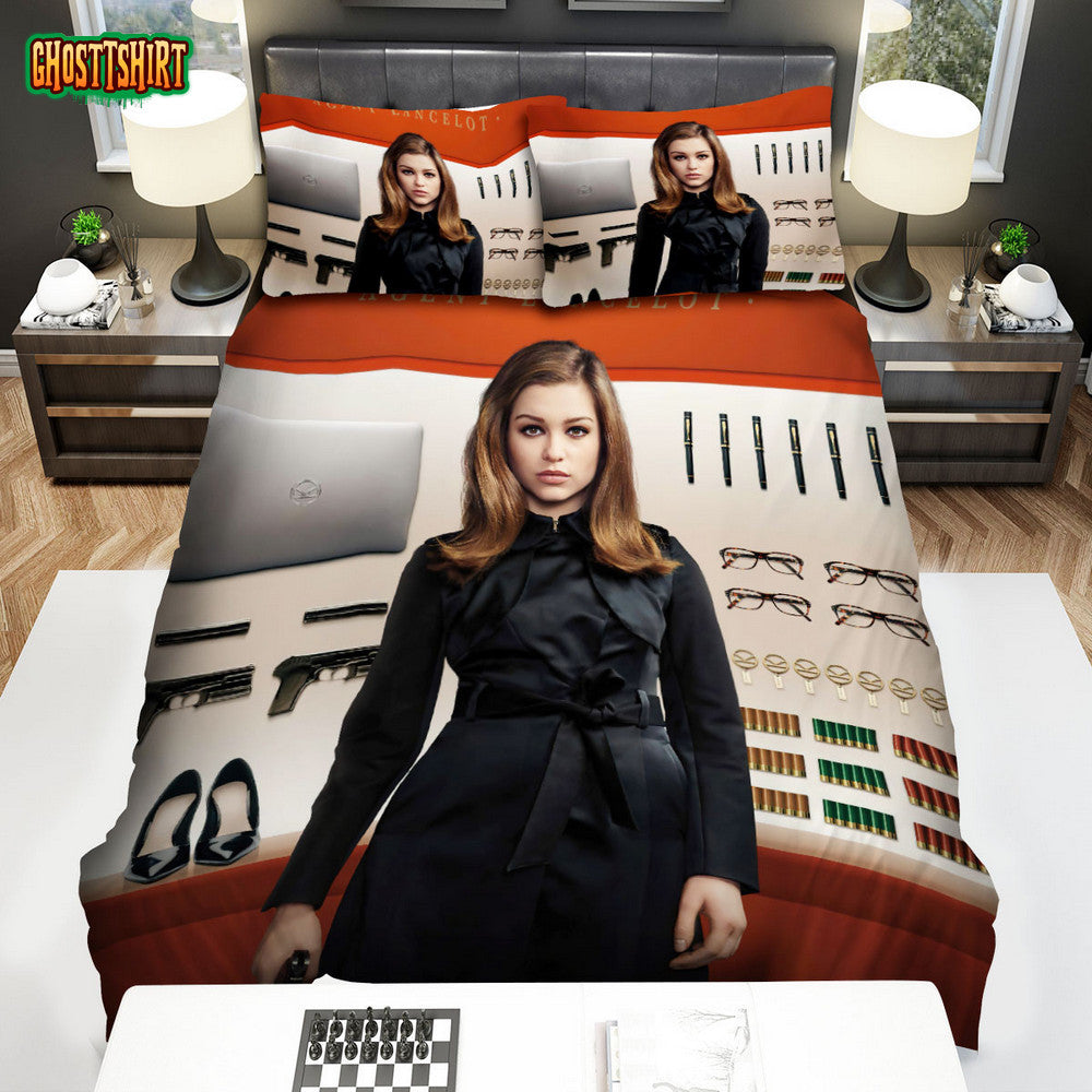 Kingsman The Golden Circle Movie Roxy Poster Bed Sheets Spread Comforter Duvet Cover Bedding Set