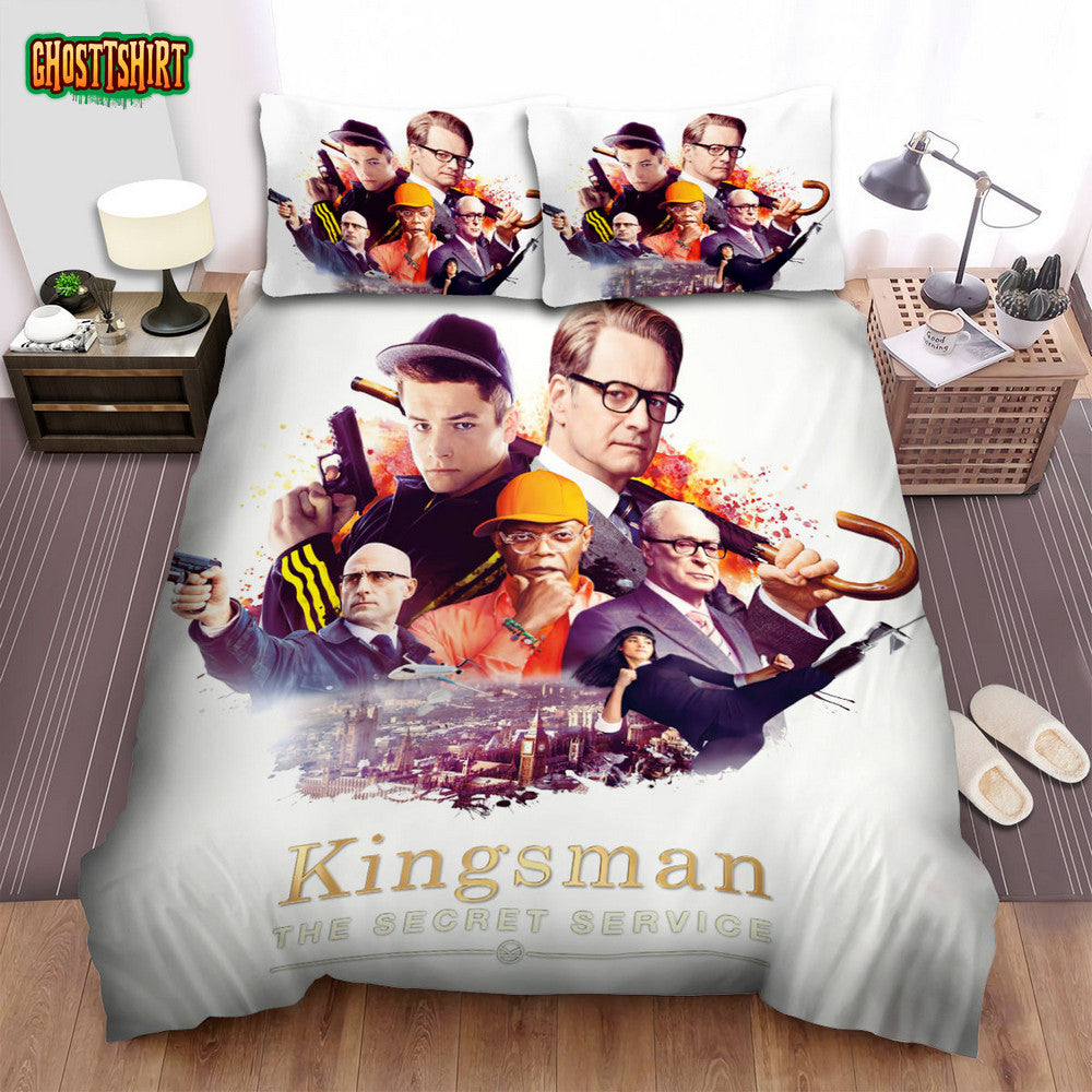 Kingsman The Secret Service Movie Poster 6 Bed Sheets Spread Comforter Duvet Cover Bedding Set