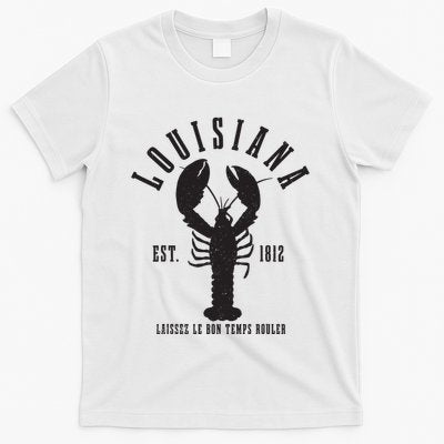 Louisiana Est 1812 Laissez Le Bon Temps Rouler Crawfish T-Shirt