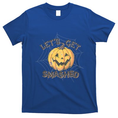 Lets Get Smashed Halloween Pumpkin Spooky Vibes Autumn Cute Gift T-Shirt