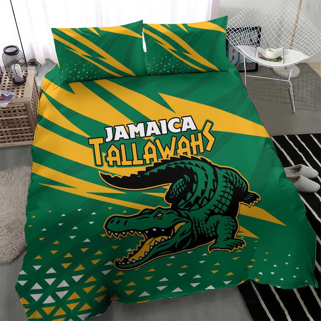 Afro Jamaica Cricket Tallawahs Bedding Set Fi Wi Tallawahs Champions LT01
