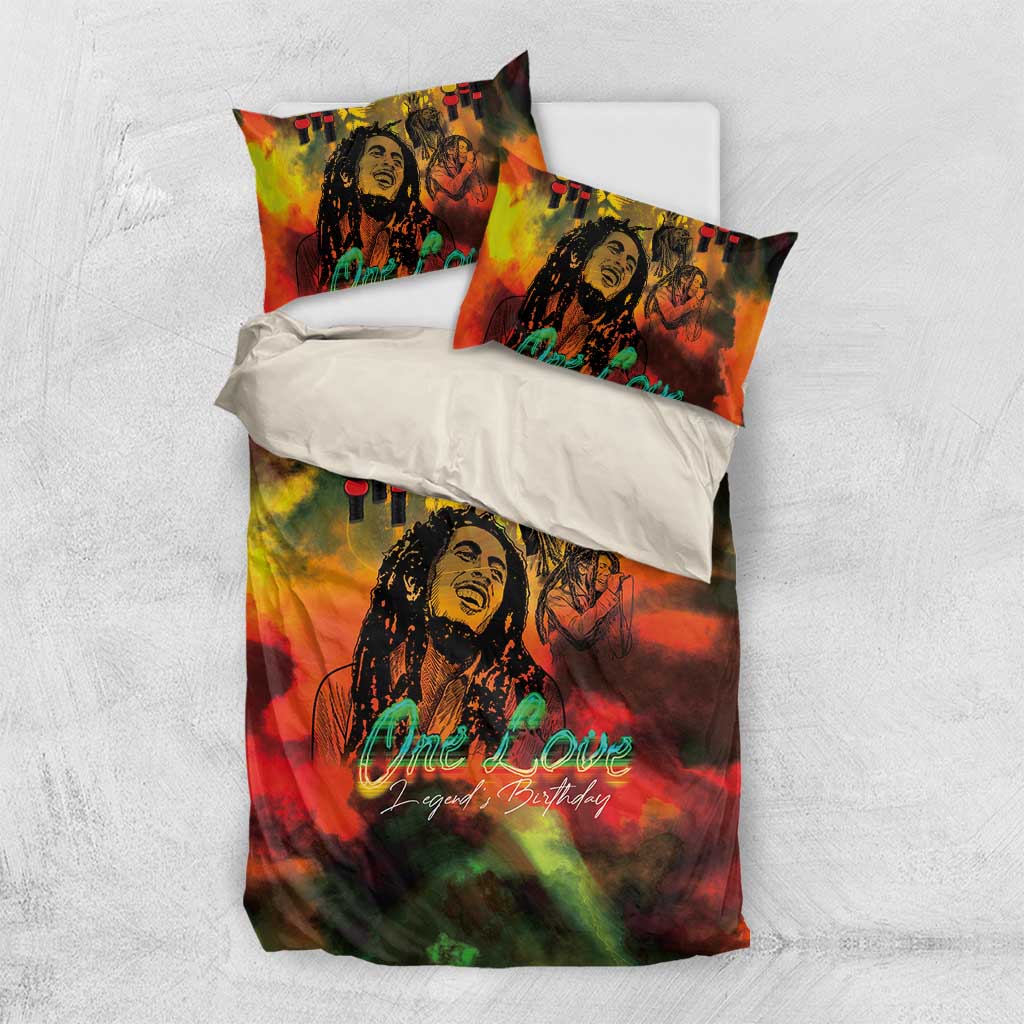Afro-Jamaican Reggae Legend's Birthday Bedding Set One Love Jamaica LT03