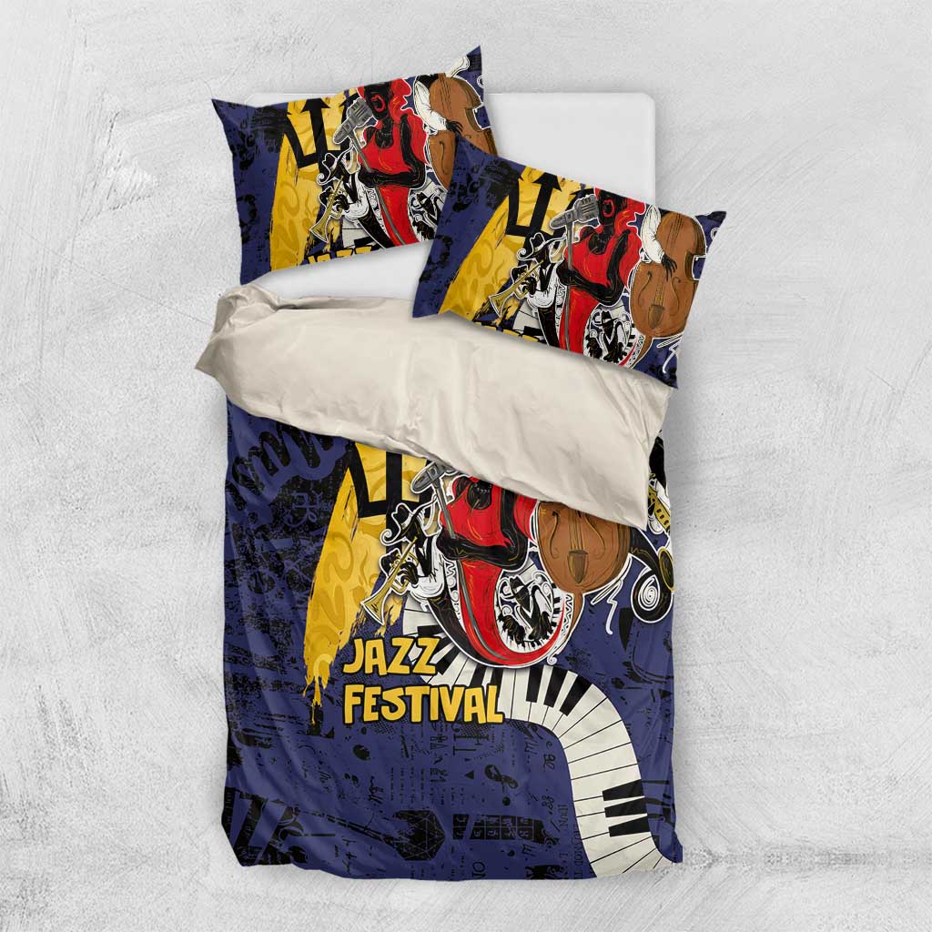 Afro-Barbados Jazz Festival Bedding Set Abstract Jazz Art LT03