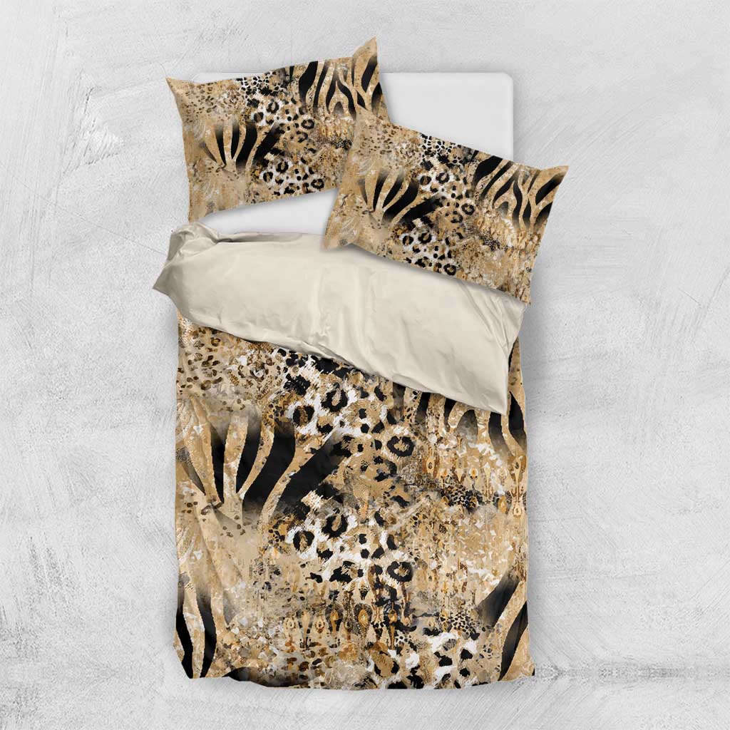 African Wild Animal Skins Bedding Set Zebra Tiger Leopard Mix Skin LT9