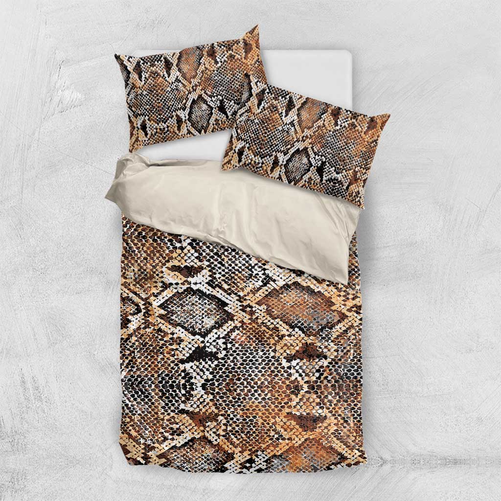 African Wild Animal Skins Bedding Set Vintage Snake Skin Pattern LT9