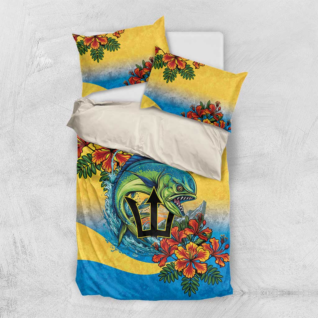 Black Barbadians Mahi-mahi Trident Bedding Set LT9