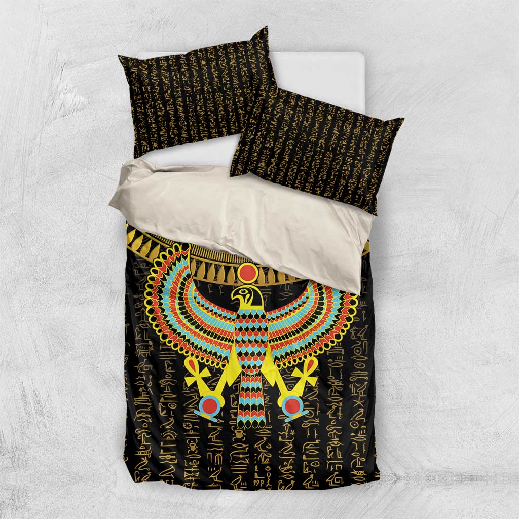 Ancient Egyptian Bedding Set Symbol of Horus The Falcon God LT9