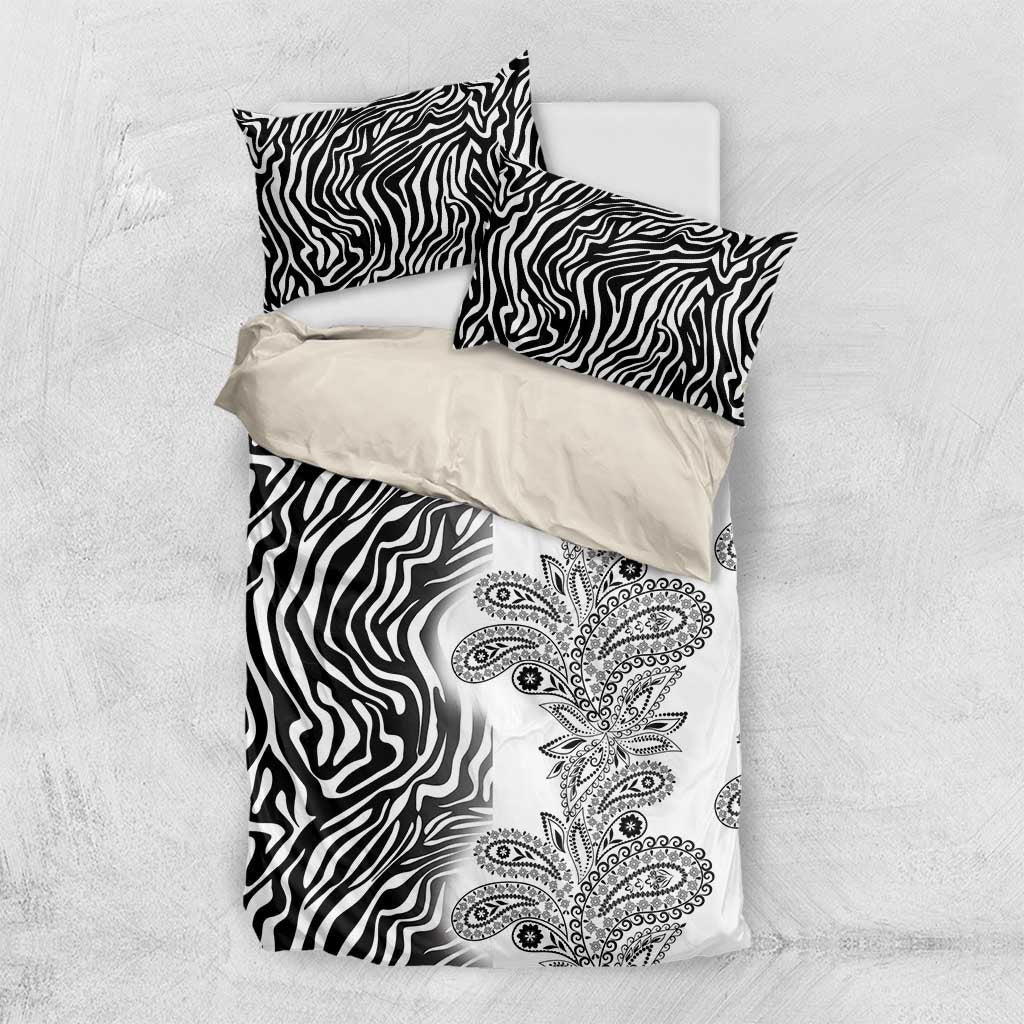 Afro Zebra Mix Paisley Tribal Pattern Bedding Set LT9