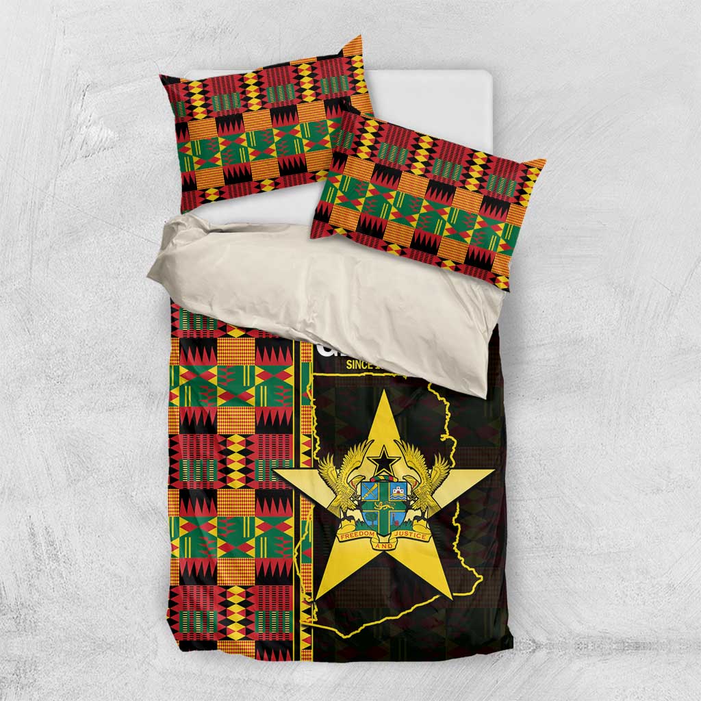 Afro Ghana Independence Day Bedding Set Ghanaian 1957 Kente Pattern LT14