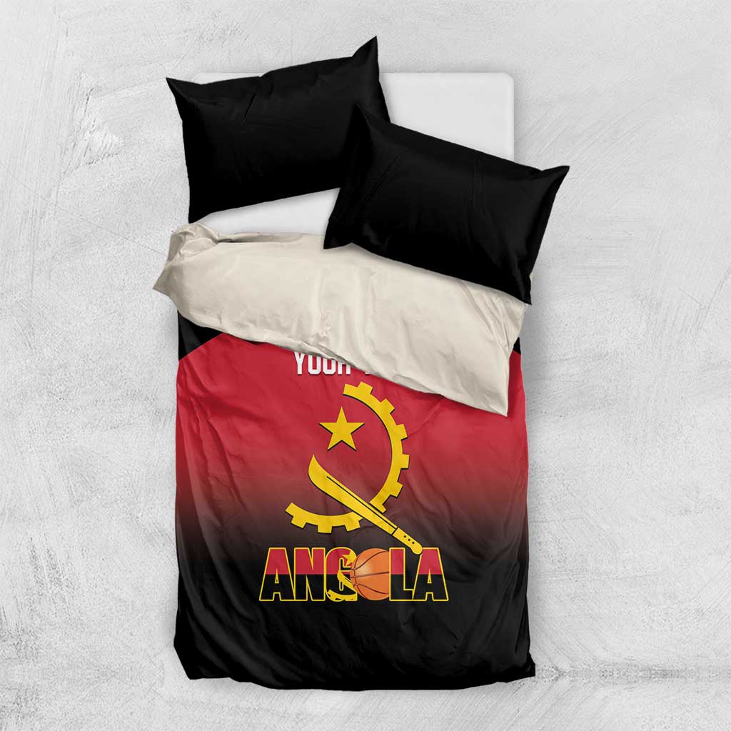Afro Basketball Custom Angola Bedding Set Go Champions Angolan LT14