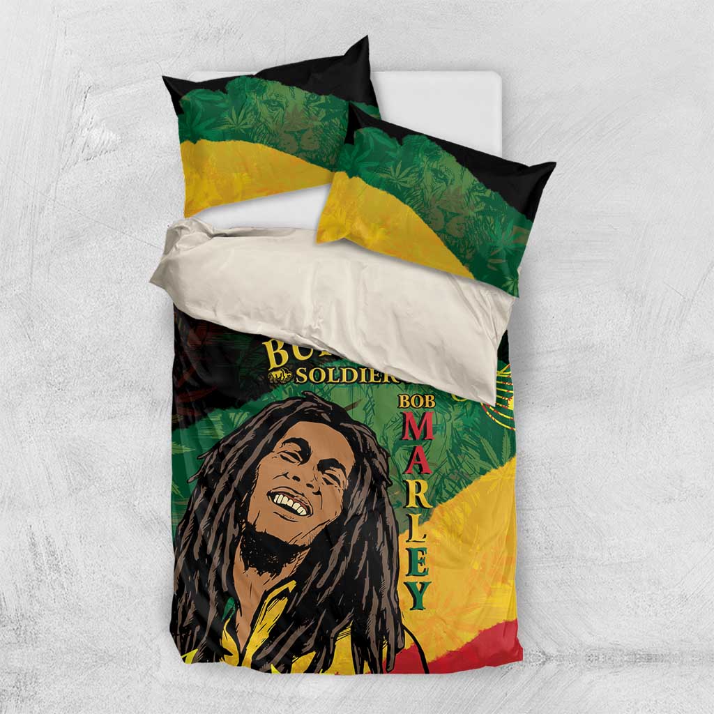 Afro Legend Bob Buffalo Soldier Bedding Set American Heroes Reggae Style LT14