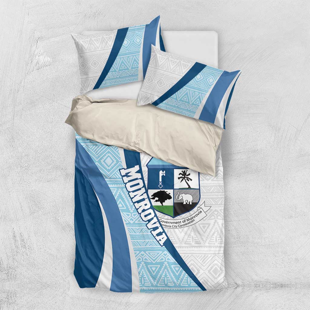 Afro Liberia Monrovia Capital Bedding Set African Pattern Curves Style LT14