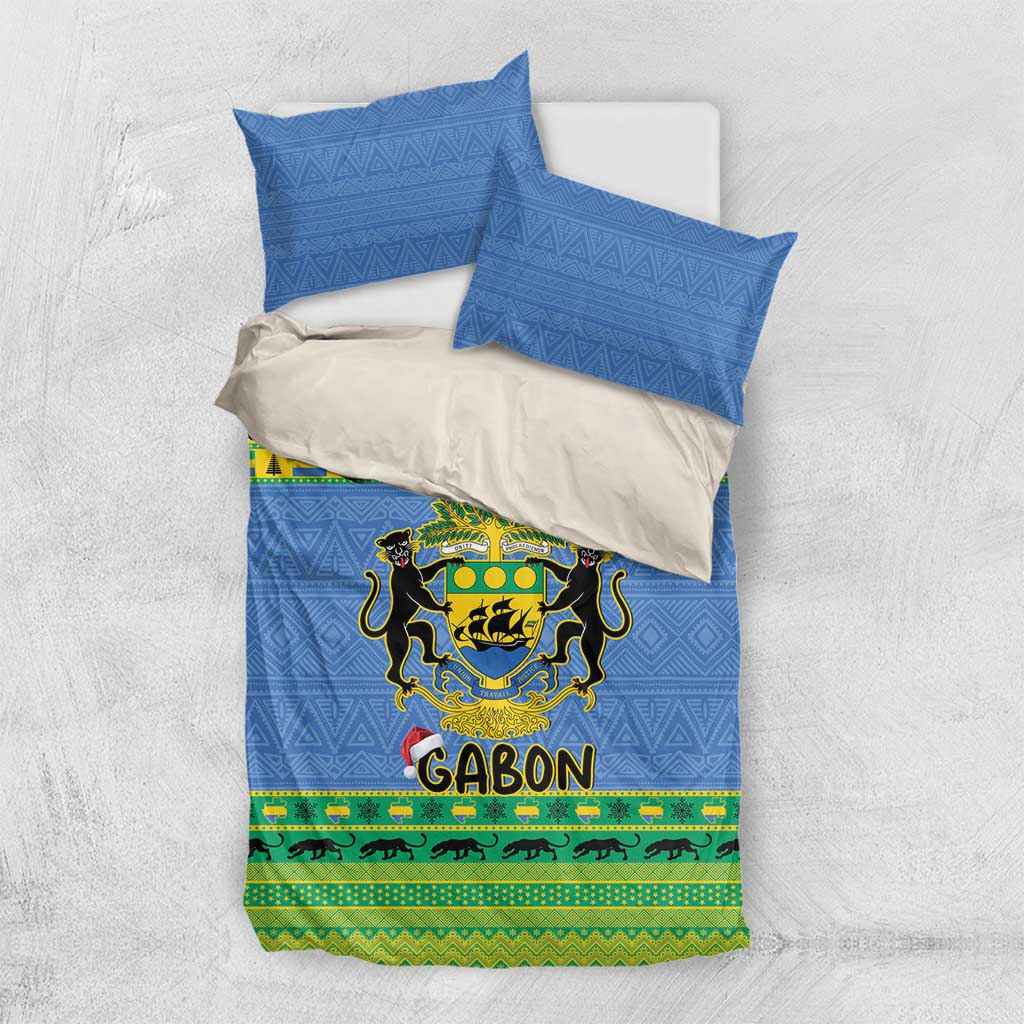 Afro Gabon Christmas Bedding Set Coat Of Arms Mix African Pattern LT15