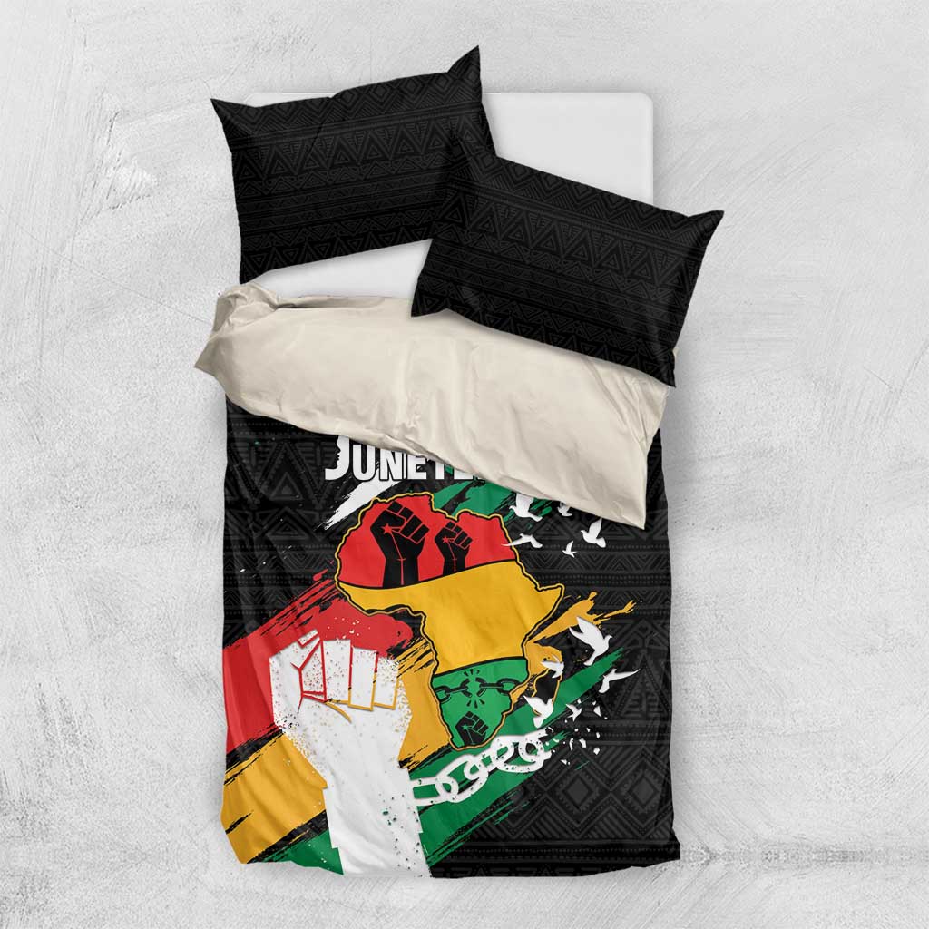 Afro Nigeria Juneteenth Bedding Set Freedom Day LT15