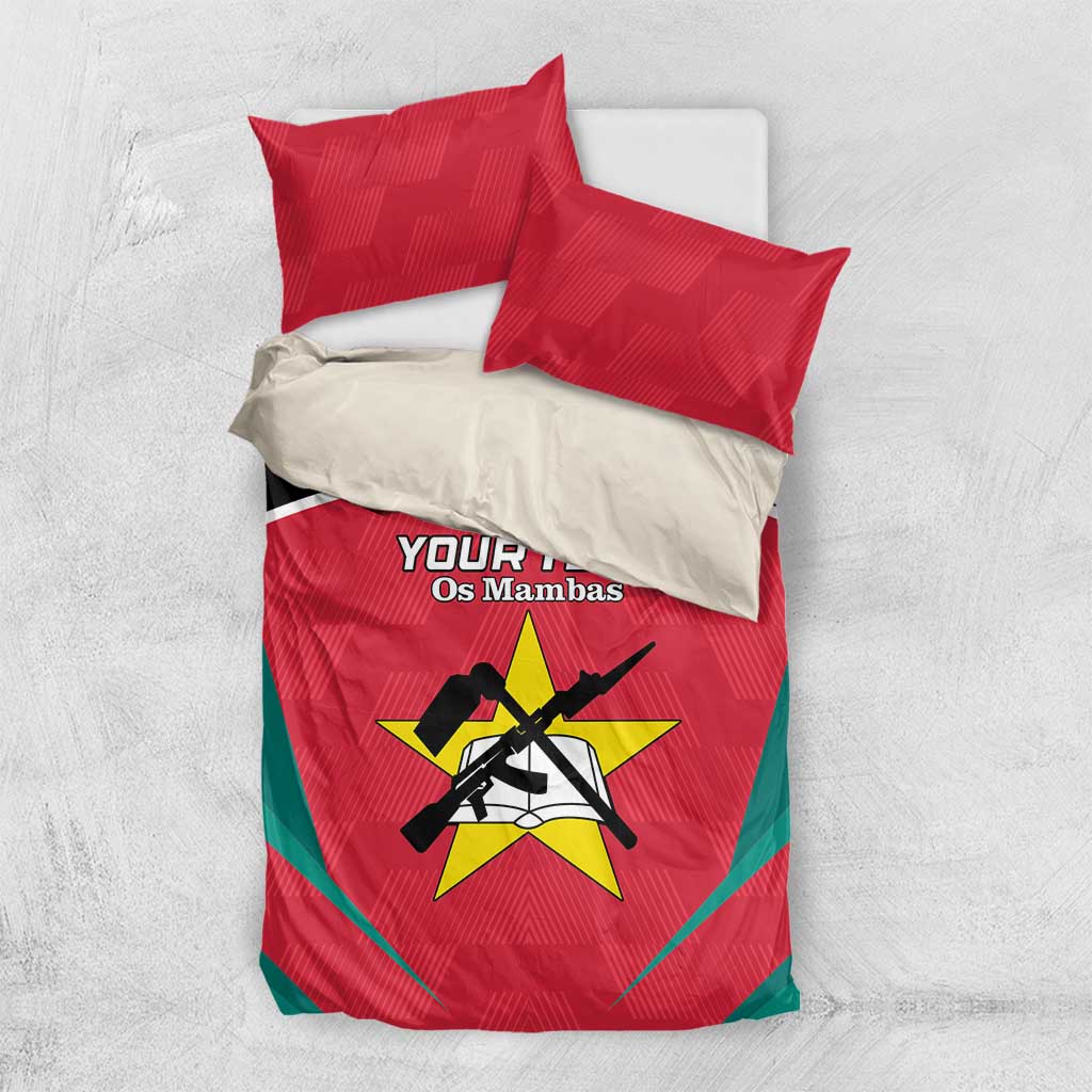 Afro Mozambique Football Custom Bedding Set Go Os Mambas LT15