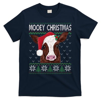 Mooey Christmas Cow Christmas Ugly Sweater T-Shirt