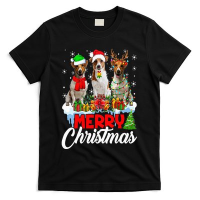 Merry Christmas Funny Jack Russell Terrier Dog Lover Xmas T-Shirt