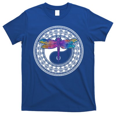 Mandala Dragonfly Cute Gift Magical Dragonflies Yin Yang Yoga Great Gift T-Shirt