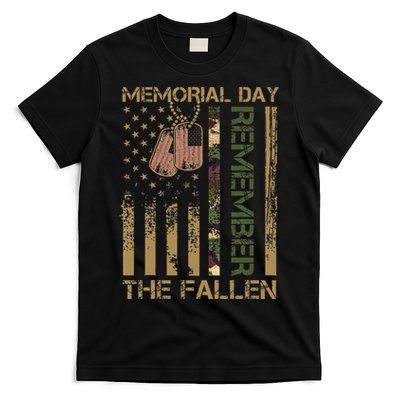 Memorial Day Remember The Fallen Veteran Military Vintage T-Shirt